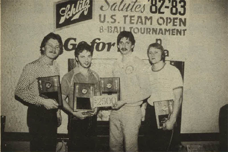 National Runner Up Team in 1983. Wisconsin's Kevin Stanelle, Scott Kitto, Bill Mielke and Craig Powers