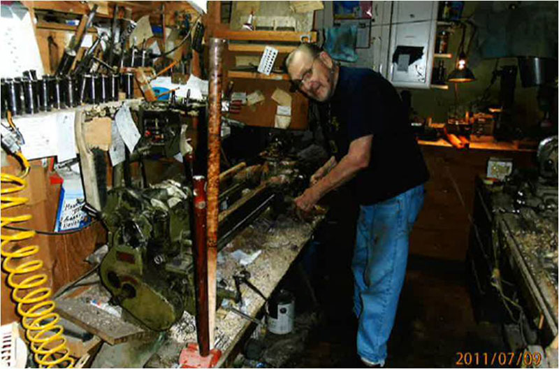 Sailor in his shop