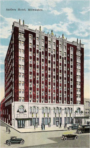 Illustration of the Antlers Hotel