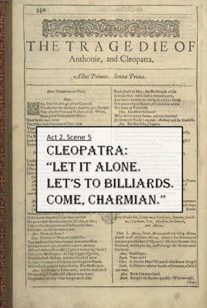 Antony and Cleopatra 1606 Shakespeare