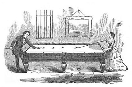 Cue and a Mace both in use 1859