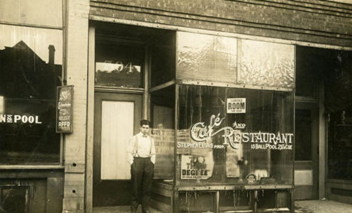 Elias Pool Hall in Milwaukee 1915