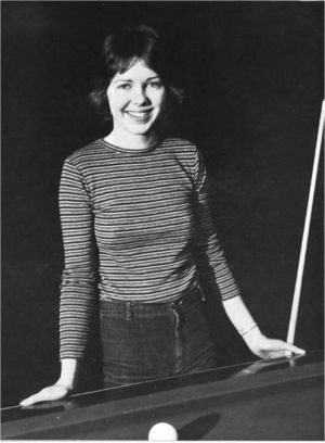 Julie Fitzpatrick portrait from 1979 Billiards Digest