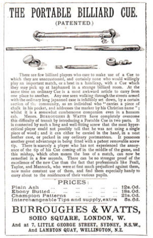 Portable Cue 1889