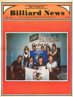 US Womens Champions on the cover of Billiards News in 1983